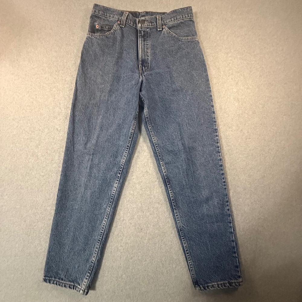 Vintage Levis 550 Relaxed Fit Orange Tab Jeans Made in USA 31x30 Blue Denim